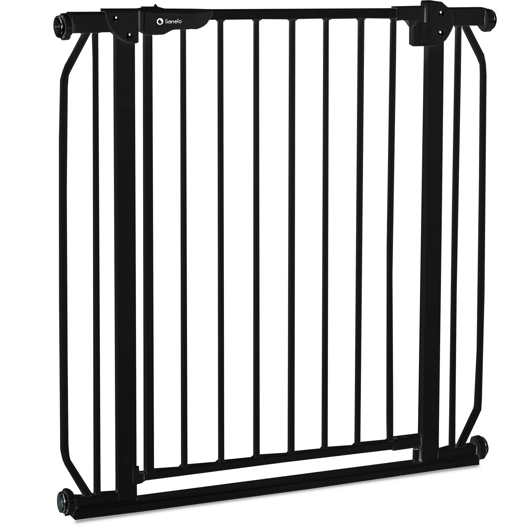lionelo Türschutzgitter Truus Slim und Led (TOP), ohne Bohren Metall 90° Stop beidseitig schwenkbar 75-105cm