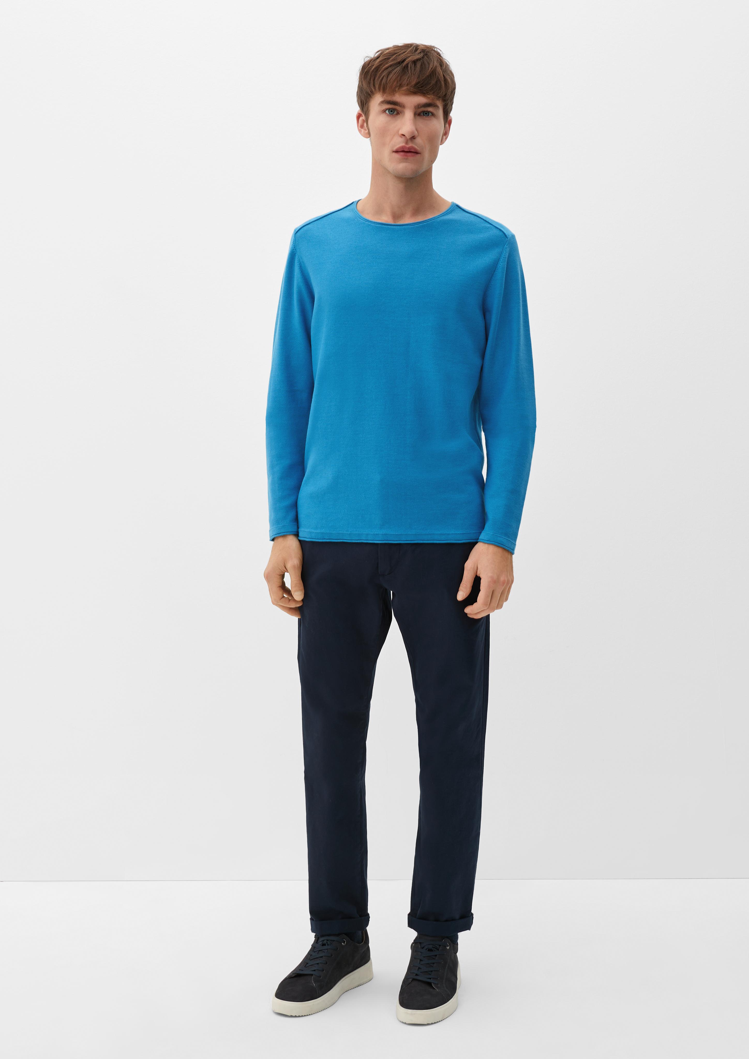 Pullover mit Rollsaumblende  2124525-6285