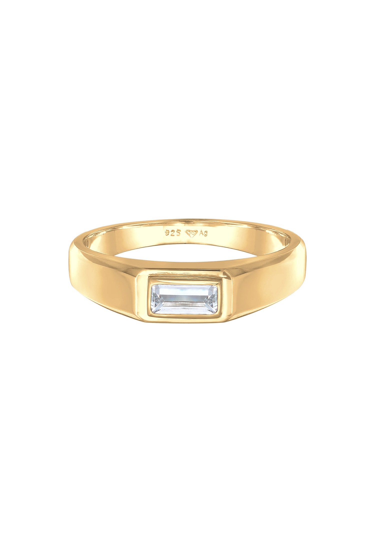 KUZZOI Elegante y Sencillo para Hombre con Topacio en Plata de Ley 925