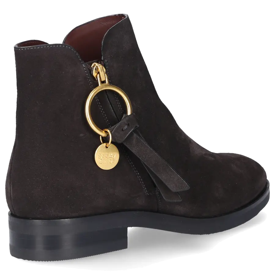 SEE BY CHLOÉ - Stiefeletten SB331 Veloursleder - grau
