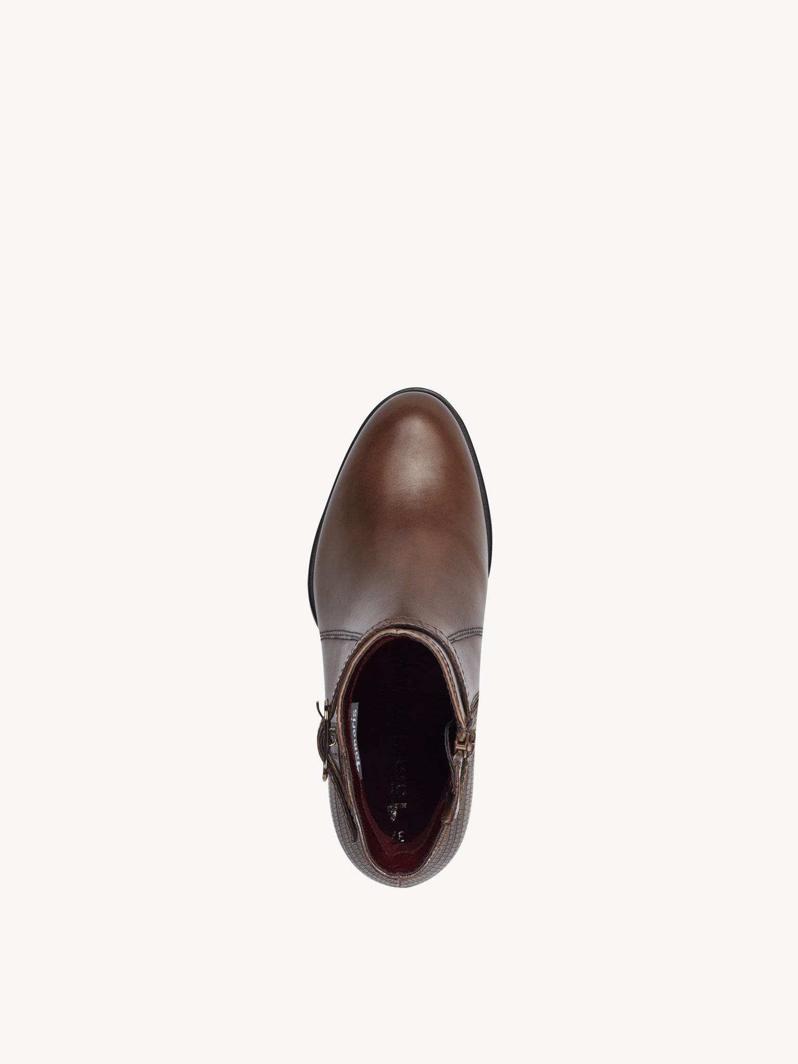 Bottine en cuir - marron