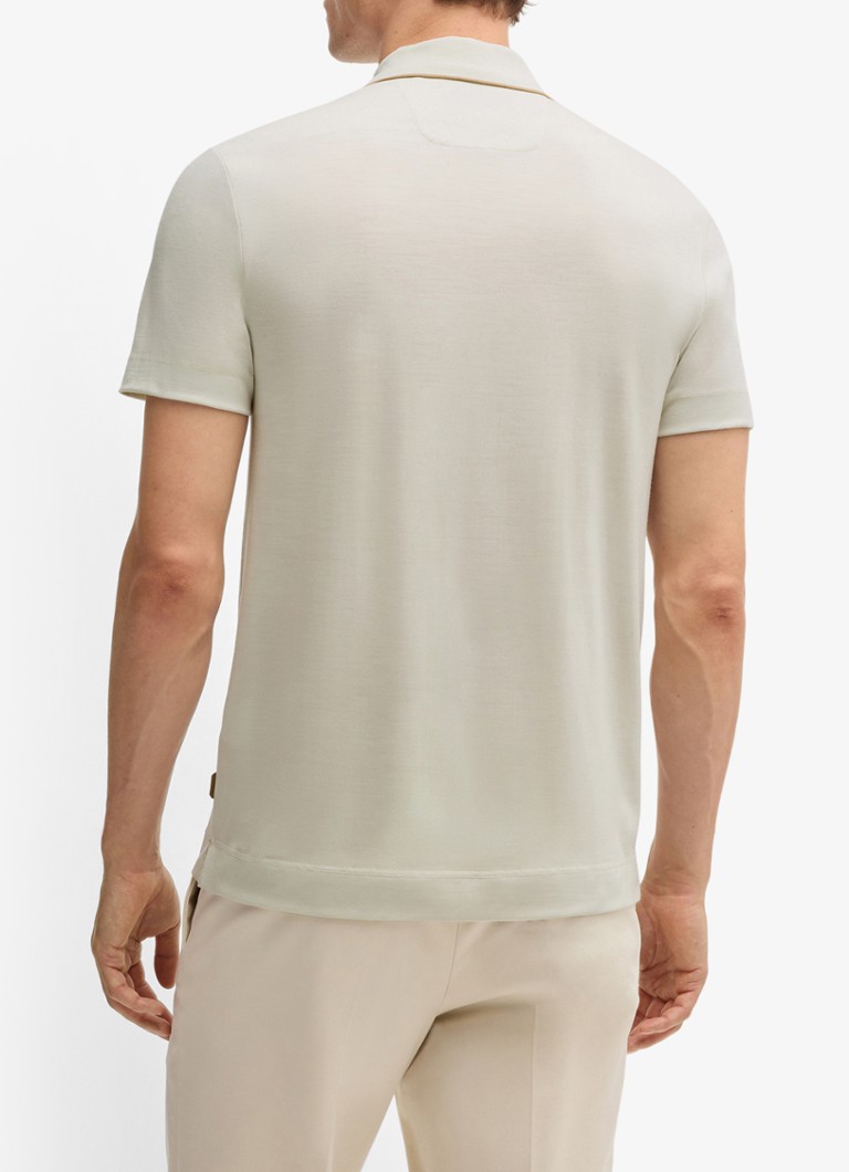 Polo HUGO BOSS BOSS x ASTON MARTIN de corte regular em lã virgem