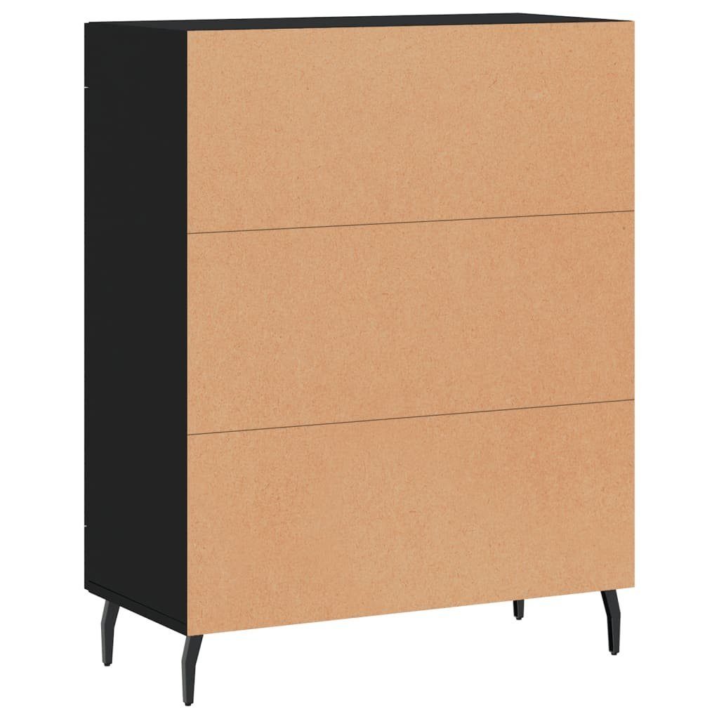 vidaXL Sideboard Sideboard Schwarz 69,5x34x90 cm Holzwerkstoff (1 St)