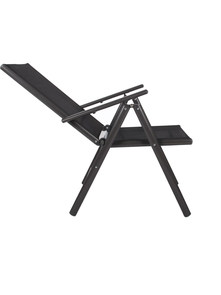 VCM  2er Set Alu Gartenstuhl Hochlehner Klappstuhl in Anthrazit günstig kaufen onesize