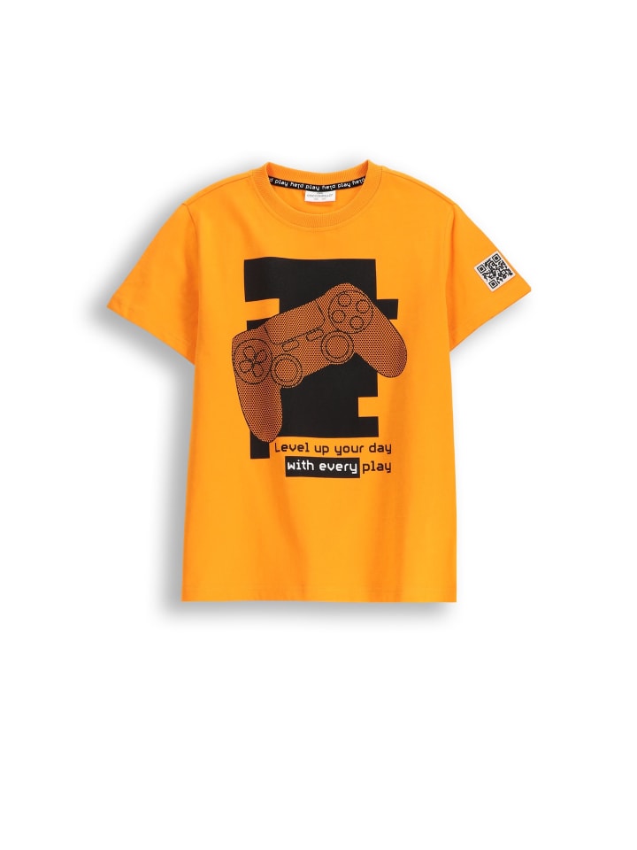 Coccodrillo T-Shirt mit kurzen Ärmeln in orange günstig kaufen