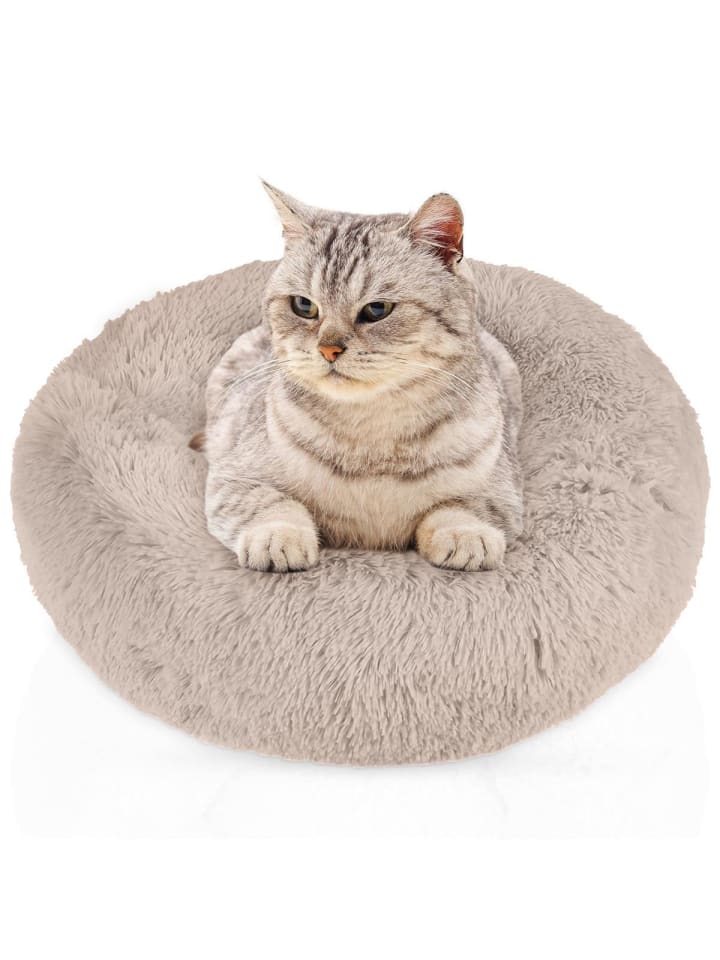 Intirilife Hundebett Katzenbett in Beige 60 cm günstig kaufen 60 cm