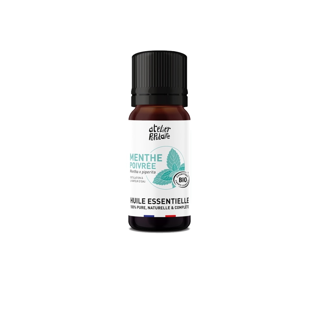 atelier populaire Huile essentielle biologique de Menthe poivrée | 10mL Huile essentielle