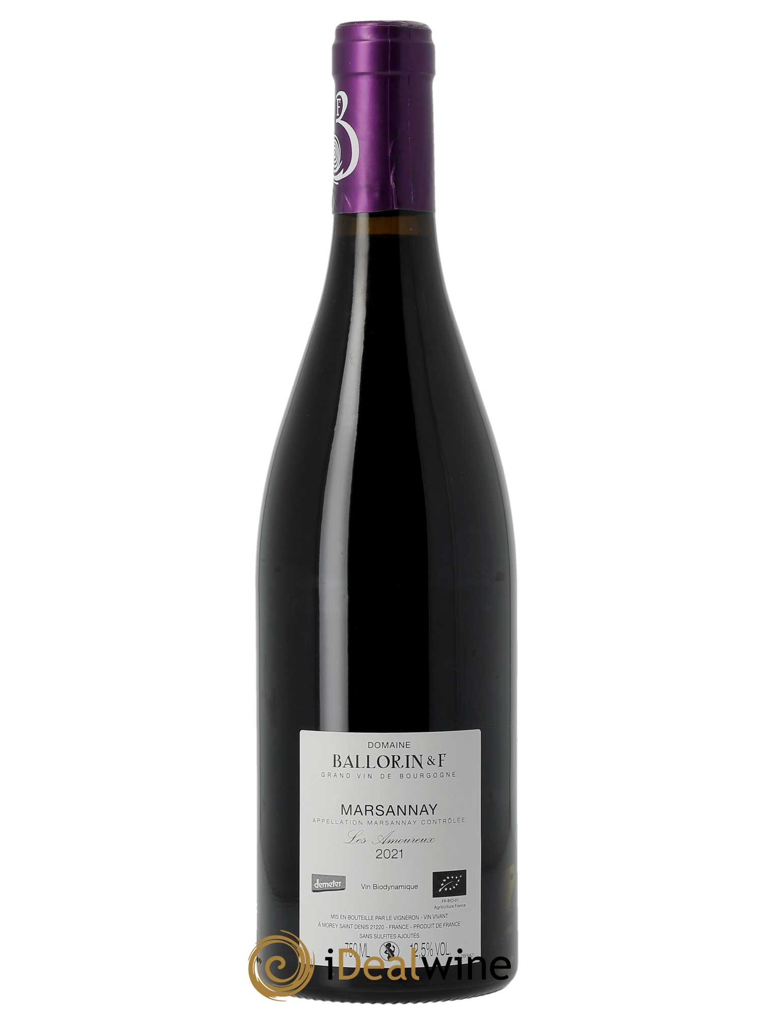 Marsannay Les Amoureux Ballorin & F(Domaine)  2021 - Lot de 1 Bouteille