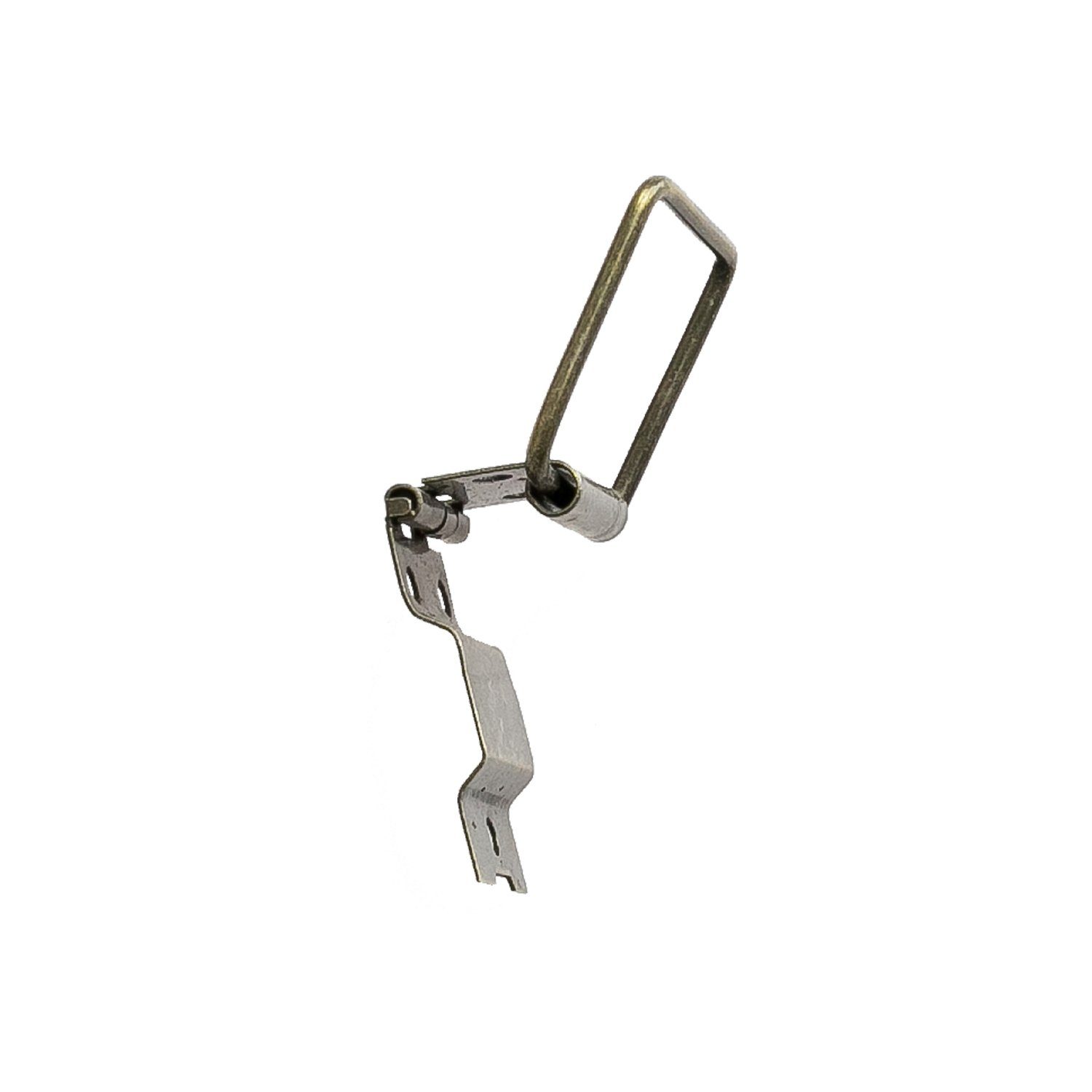 HMF Möbelbeschlag 6496 Vintage Deko Scharnier (2 Stück), Aufstellscharnier aus Metall, 22 x 57 mm, Bronze