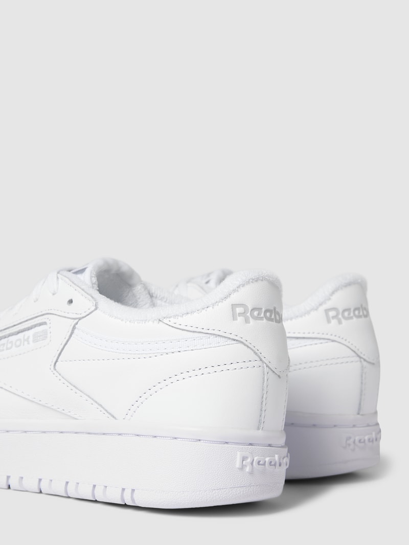 Sneaker mit Futter aus Frottee Modell 'Club C' in weiß