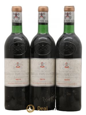 Château Pape Clément Cru Classé de Graves  1971 - Lot de 3 Bouteilles