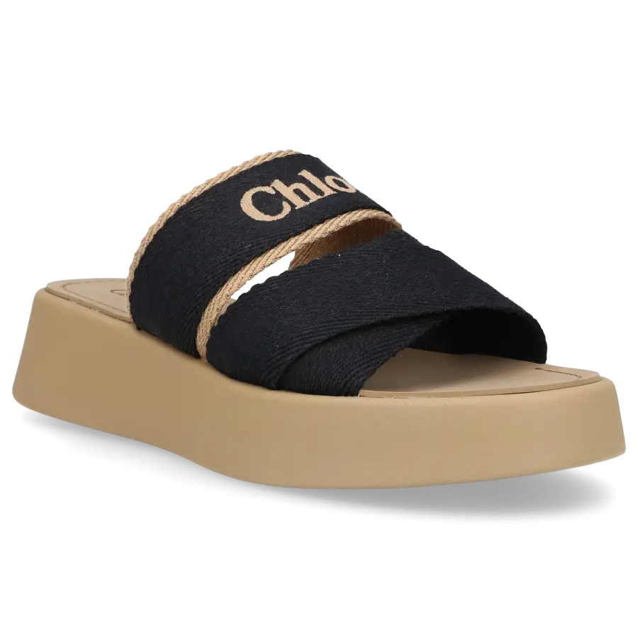 Chloé - Pantoletten MILA Textil - schwarz