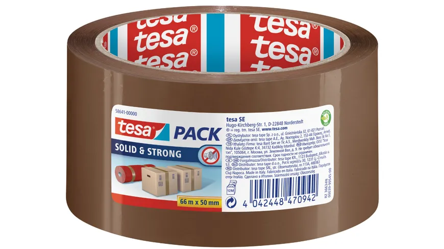 tesapack®  SOLID & STRONG braun 50mm x 66m 66 m
