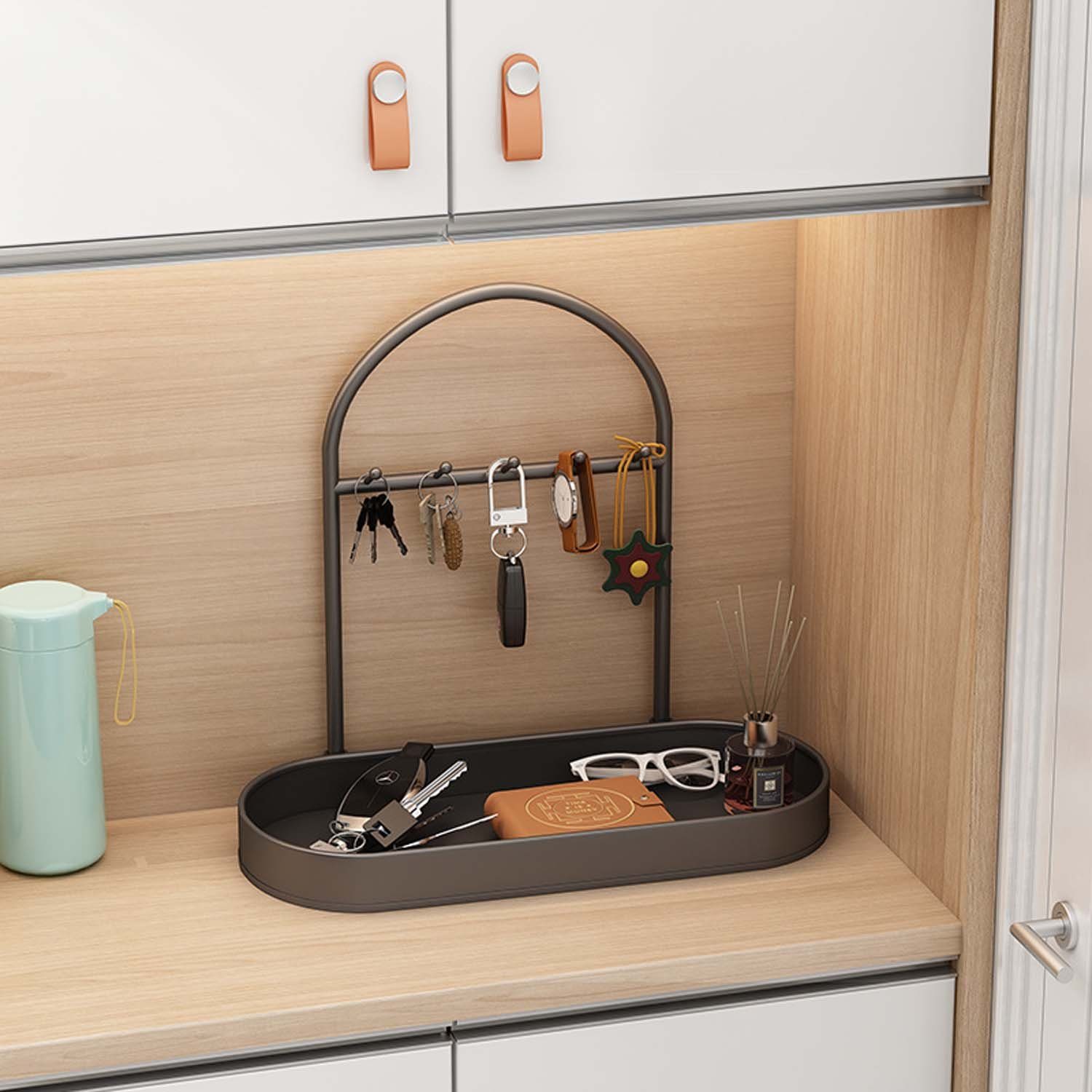 aikidio Schlüsselkasten Schlüsselaufbewahrung Ornamente Hakenleiste Desktop-Rack