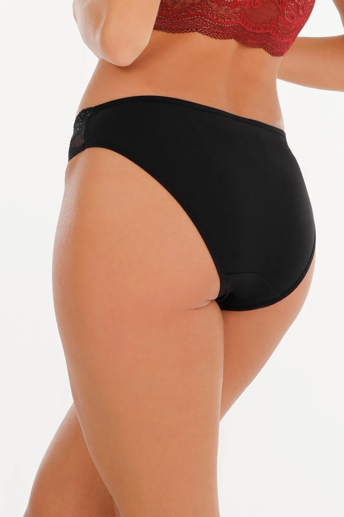 Sensu  Damen-Slip-Höschen mit Spitze, gemischte Farben, 5 l, I-Pack-Set Kts3064