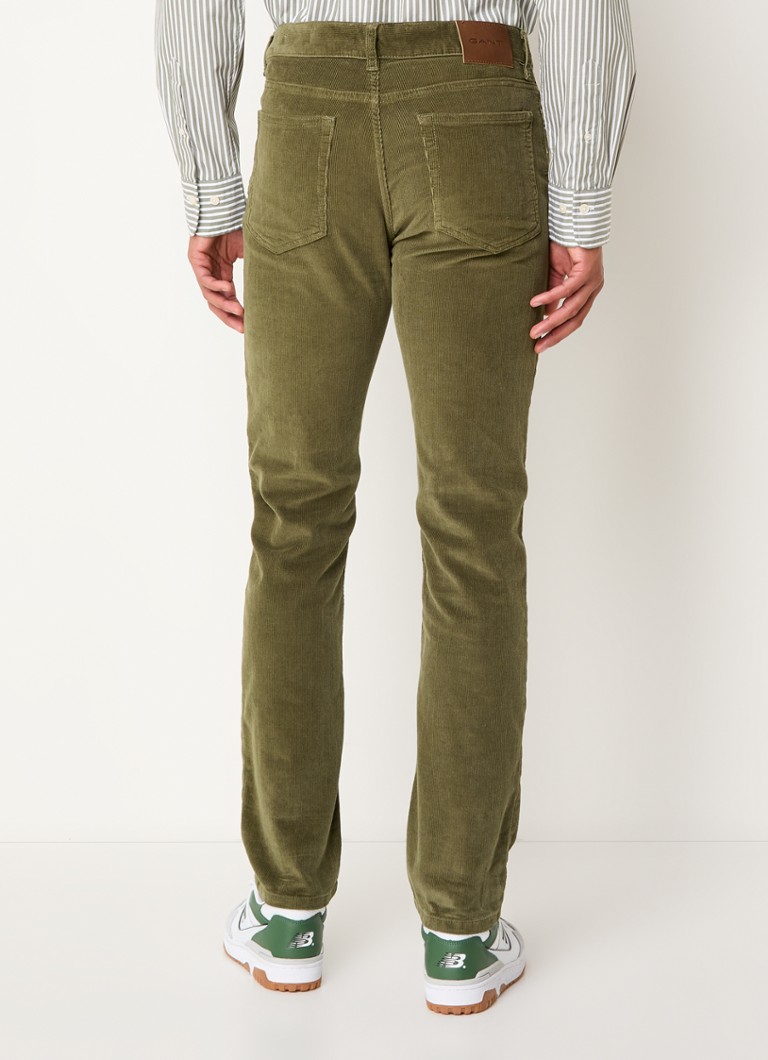 Pantaloni Gant in velluto a coste, gamba dritta con tasche laterali