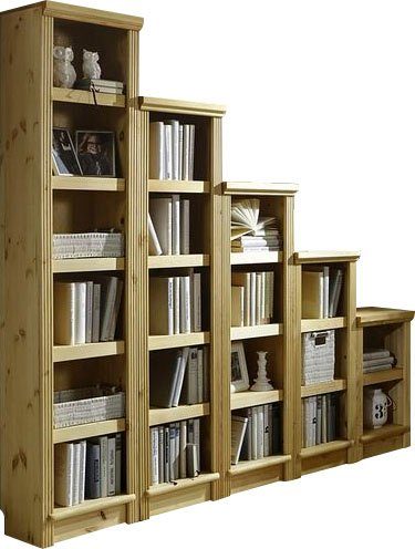 Home affaire Bibliothek Soeren Stege, 5-tlg., Aus Massiver Kiefer