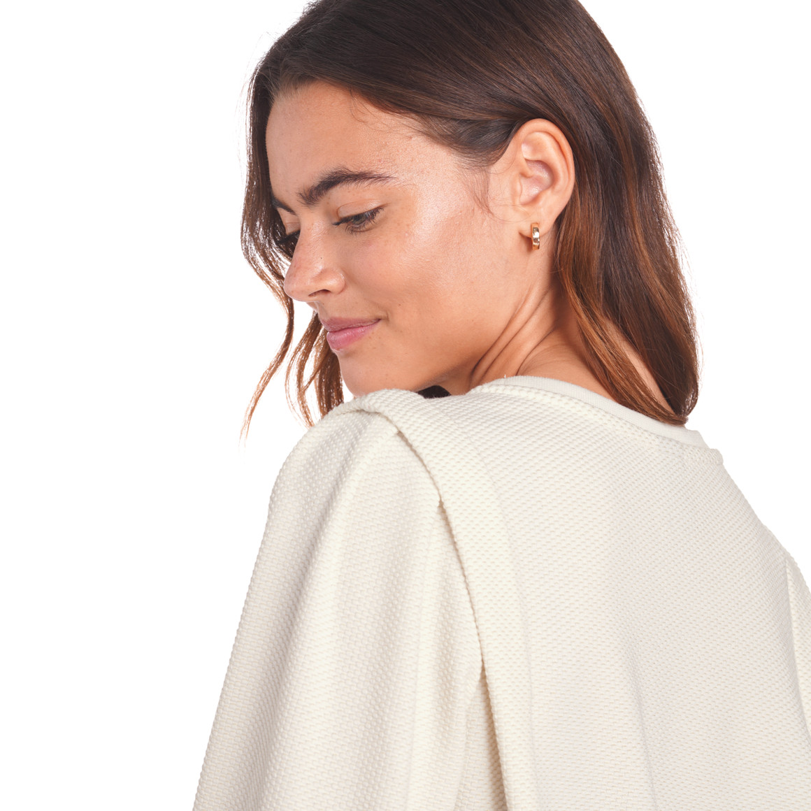 Damen Sweatshirt mit Effektgarn
