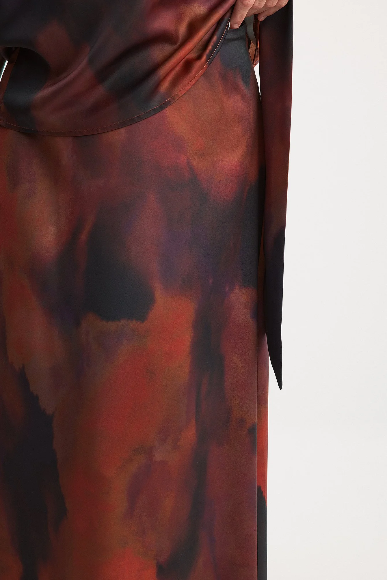 Satin-Slip Maxirock