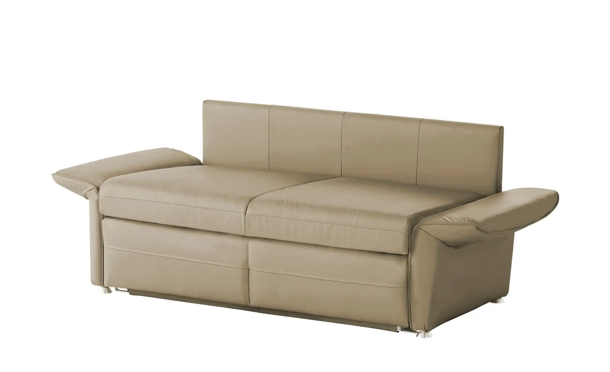 Schlafsofa mit Sitz- und Rückenbezug aus Echtleder