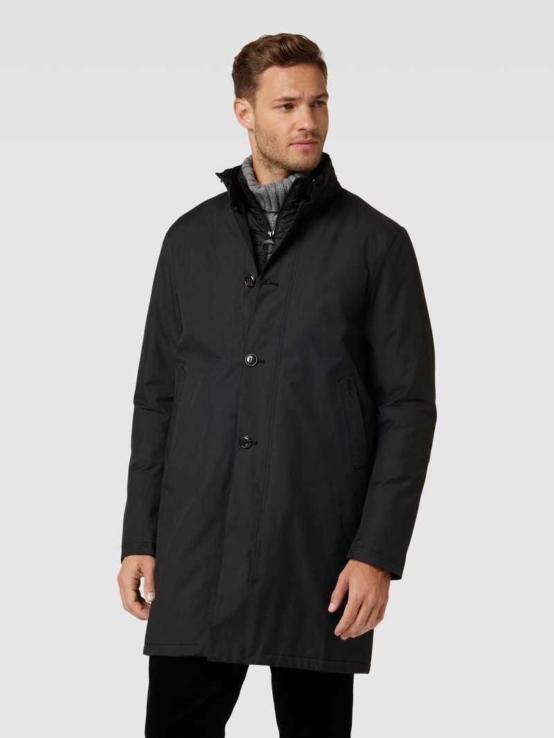 Jacke mit Stehkragen Modell 'Kentwood' in schwarz