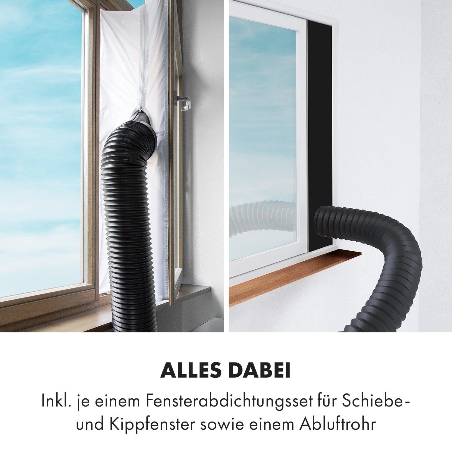 Klarstein Klimagerät Metrobreeze New York Smart 12k, Klimagerät mobil Air Conditioner Kühlgerät Luftkühler