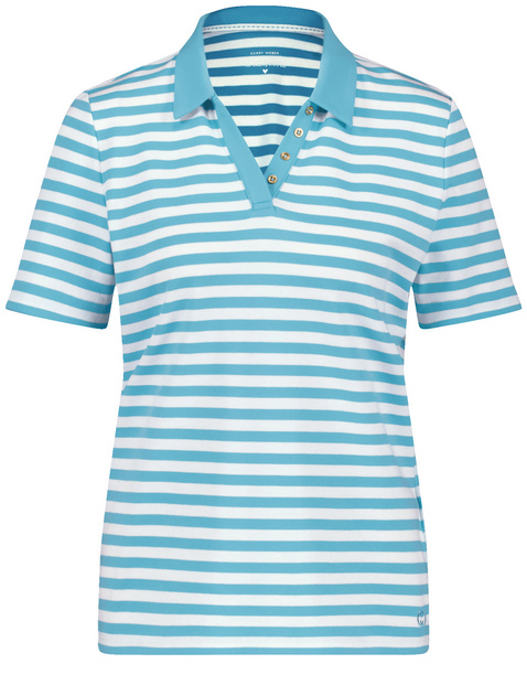 Gestreiftes Poloshirt aus nachhaltiger Baumwolle