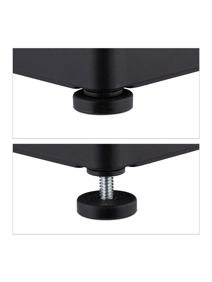 relaxdays Unter Waschbecken Regal in Schwarz - (B)22 x (H)42,5 x (T)40 cm günstig kaufen onesize