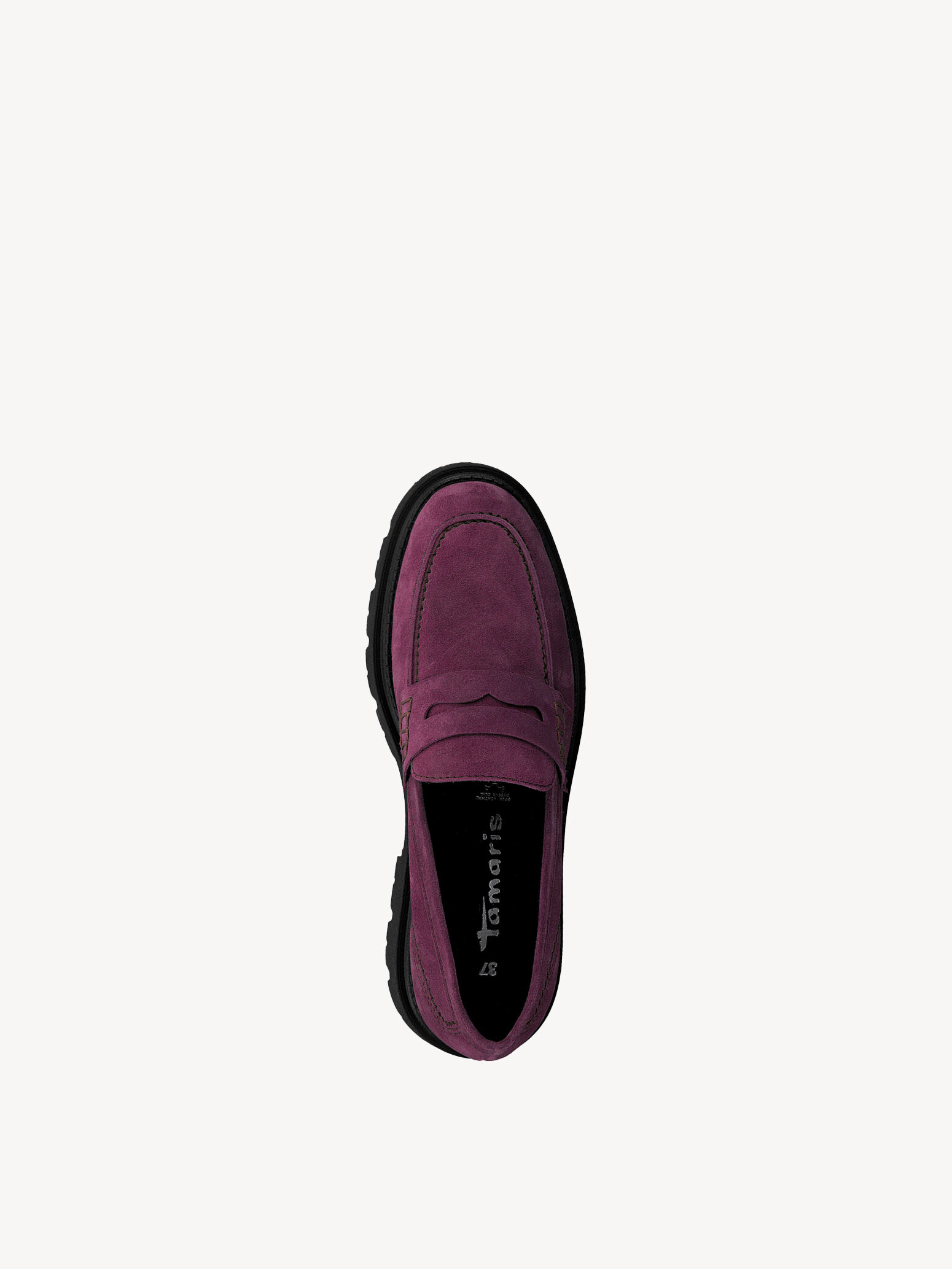 Slipper en cuir - rose fuchsia