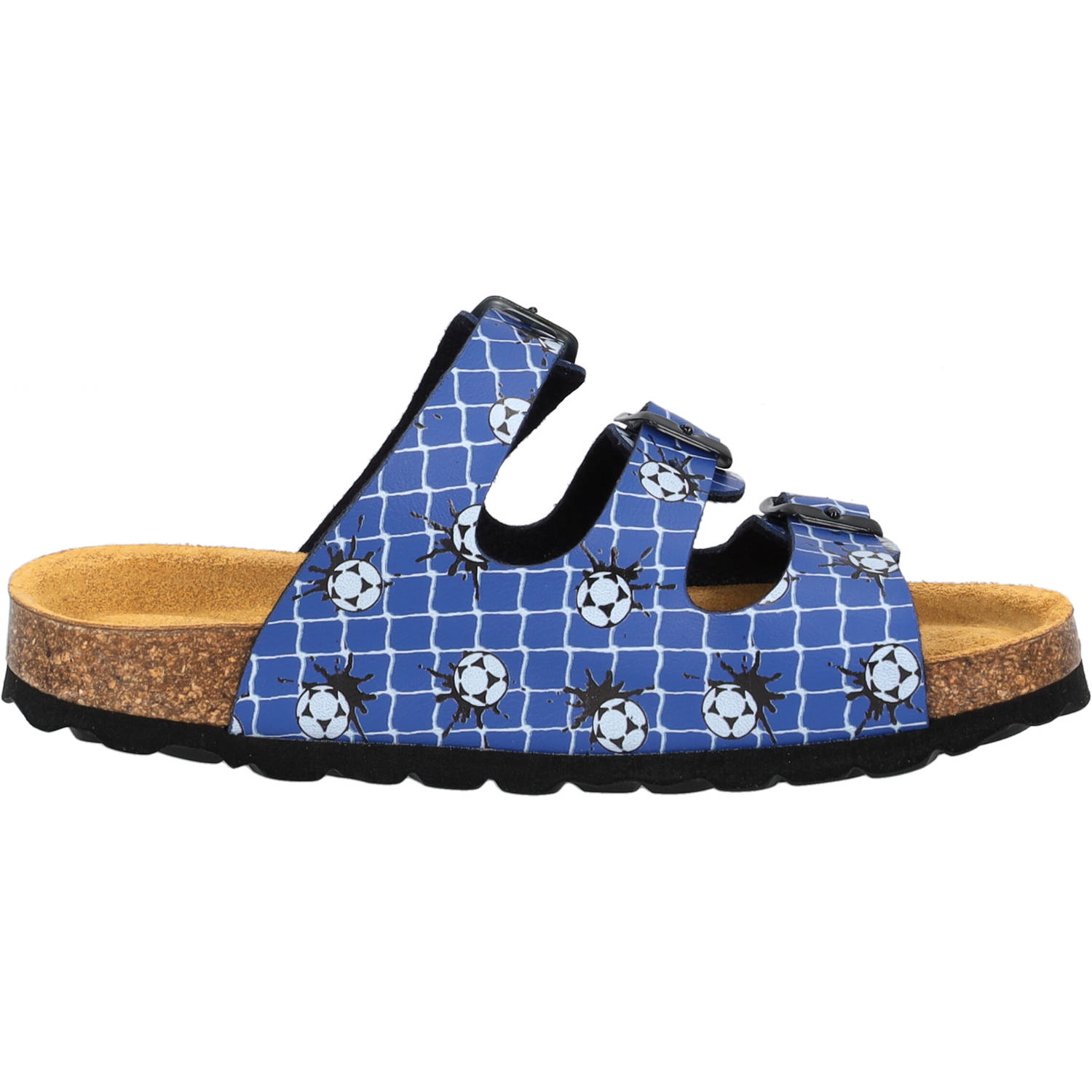 Palado Kids Capri B Print, Pantoletten, Kinder, Blau Soccer