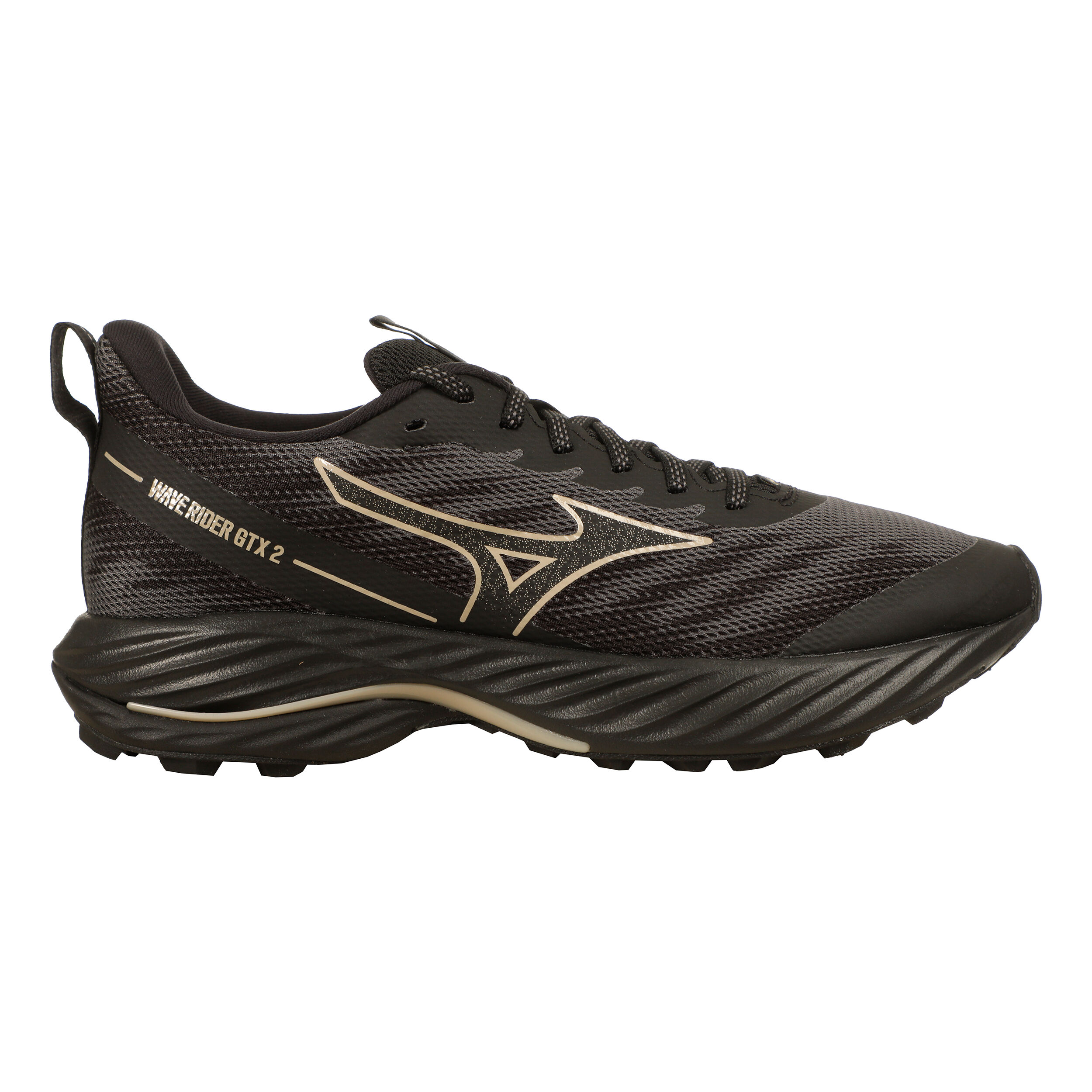 Wave Rider GTX 2 Trailschuh Damen - Schwarz, Gold