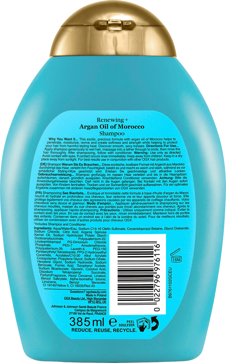 Shampoo Moroccan Argan Oil, 385 ml