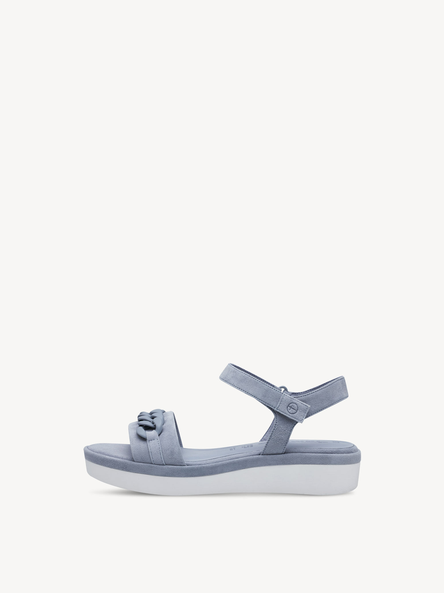 Sandale en cuir - bleu