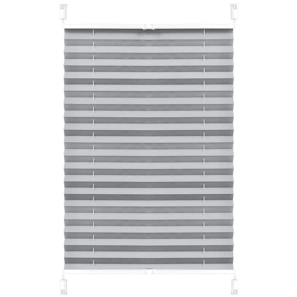 Plissee Klemmfix Rollo lichtdurchlässig und ohne Bohren - für Türen, Fenster, DEEP POWER, freihängend, Klemmfix