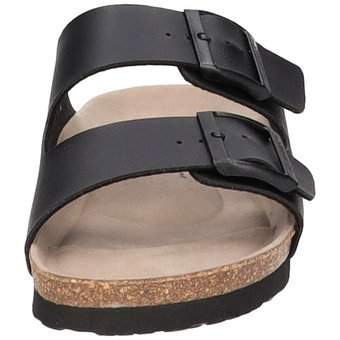 Genuins Hawaii Vegan Pantolette in schwarz