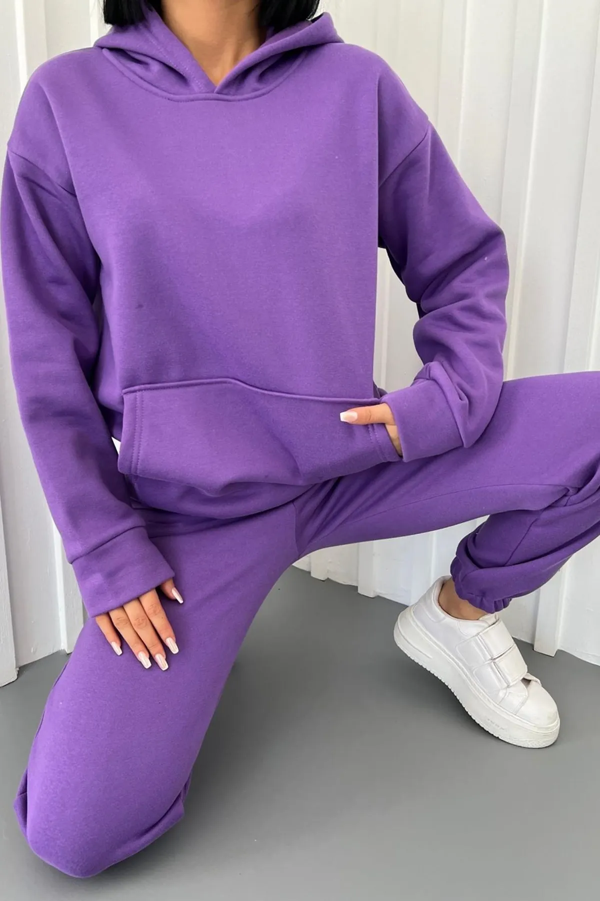 bayansepeti  Trainingsanzug - Lila - Regular Fit