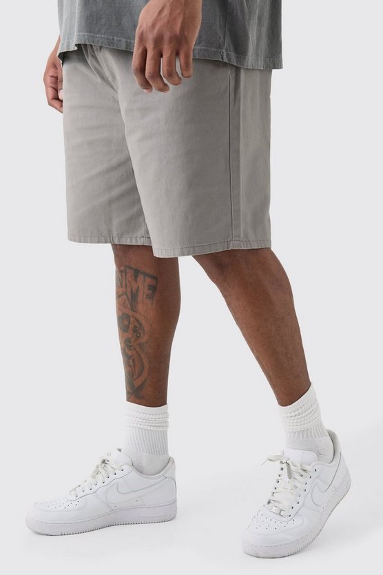 Plus lockere Shorts mit elastischem Bund