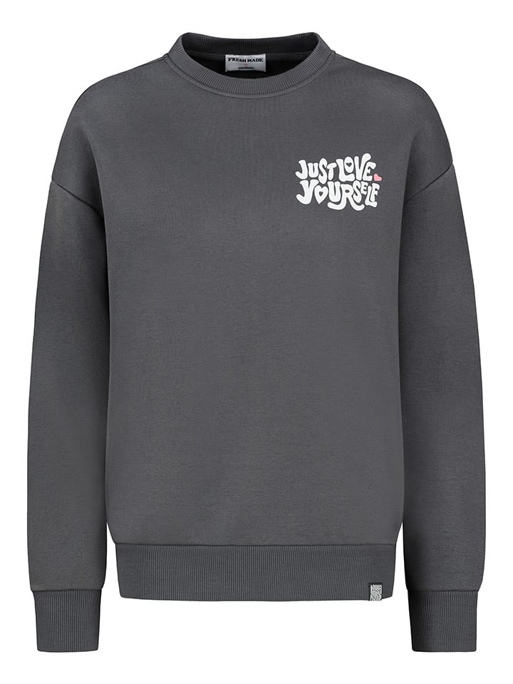 Fresh Made Sweatshirt in Anthrazit günstig kaufen