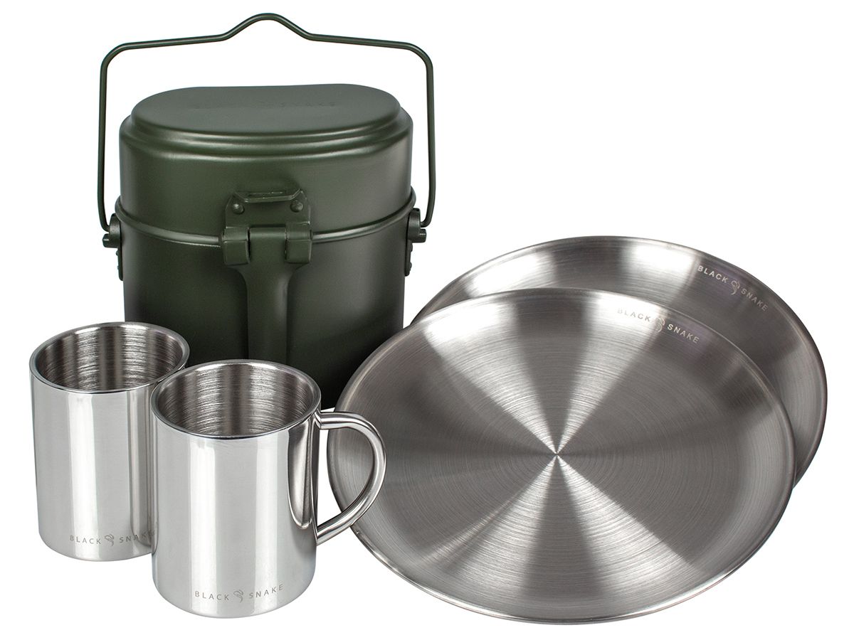 Black Snake 5-teiliges Campingkochgeschirr Set