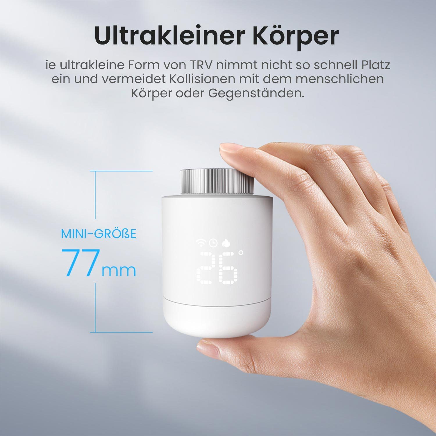 TOPMELON Heizkörperthermostat Zigbee Smart Heizung Thermostat, Energiesparen