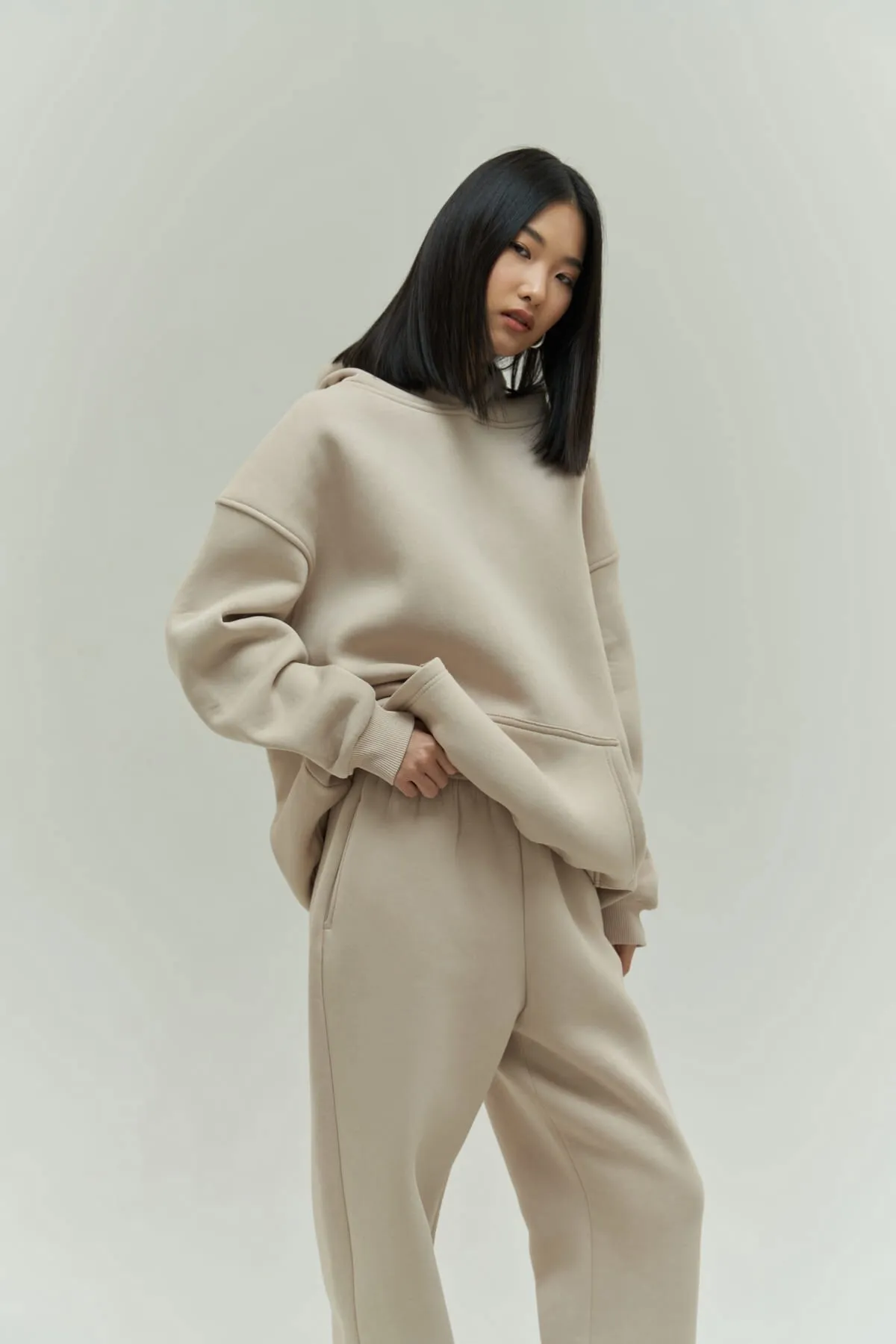 MAİ COLLECTİON  Trainingsanzug - Ecru - Oversized