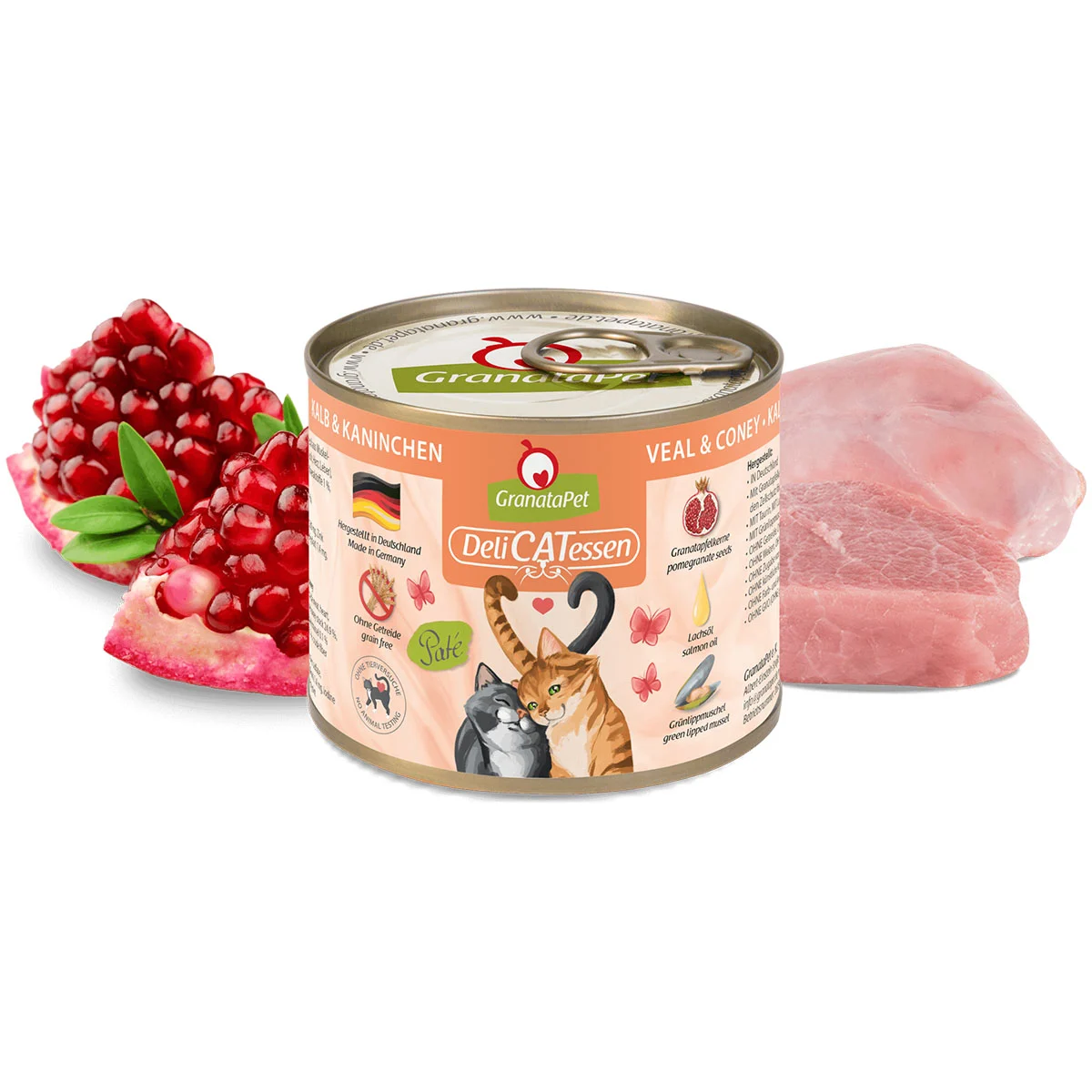 GranataPet Katze - Delicatessen Dose Kalb & Kaninchen