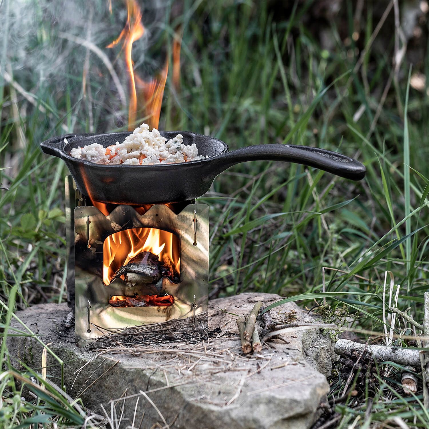 Feuerpfanne mit Stiel