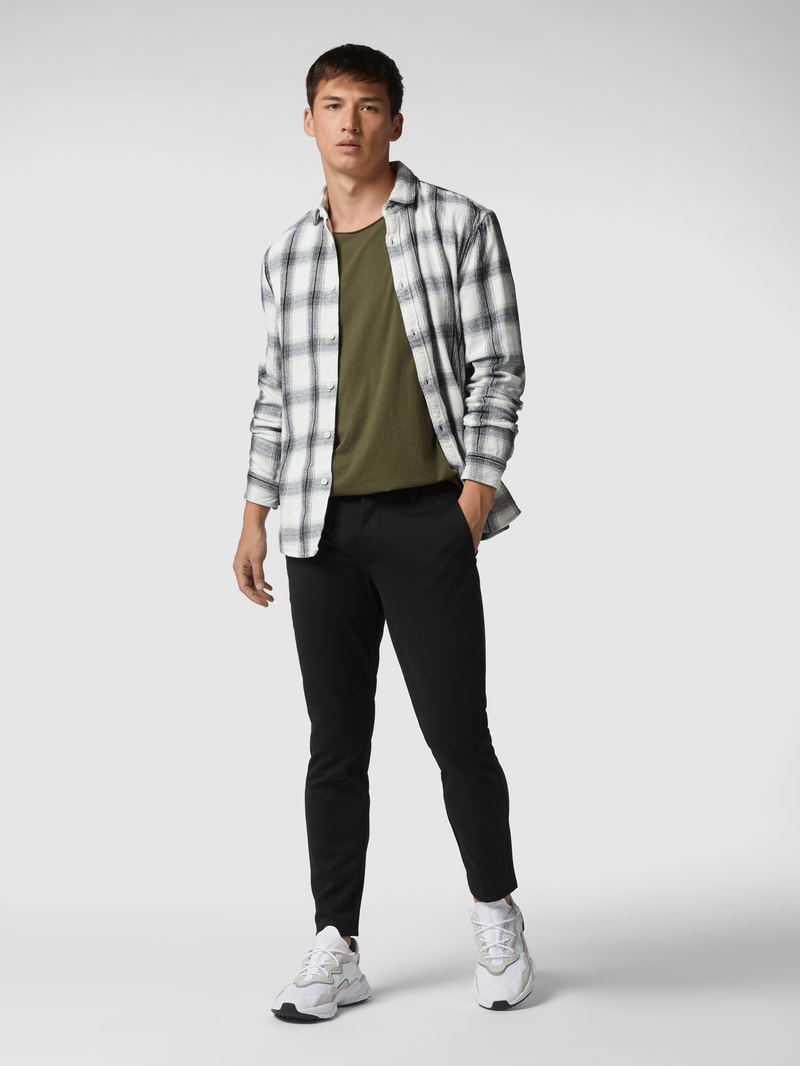 Chino mit Stretch-Anteil in schwarz