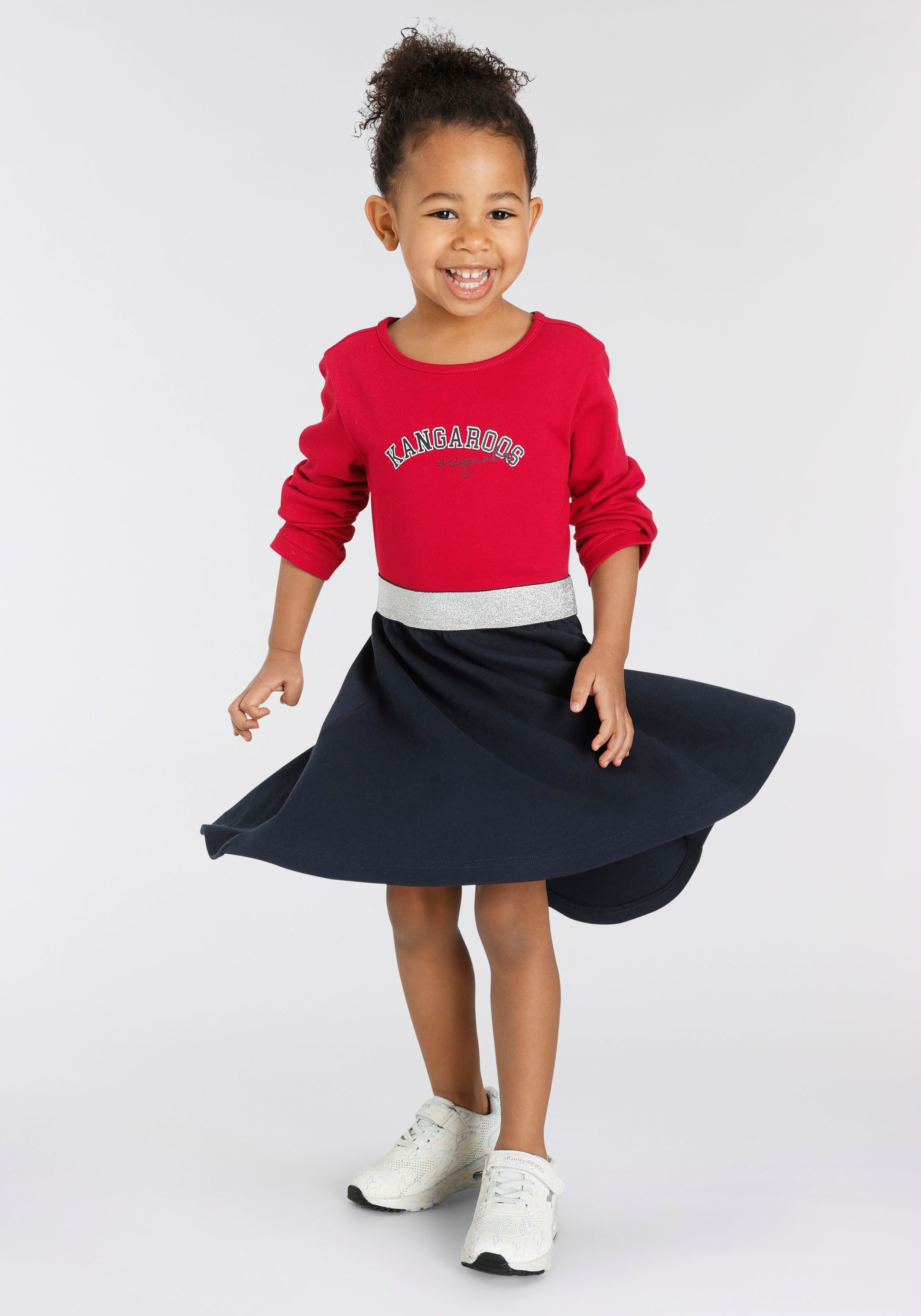 KangaROOS Jerseykleid Glitzerband mit elastischem Glitzerband