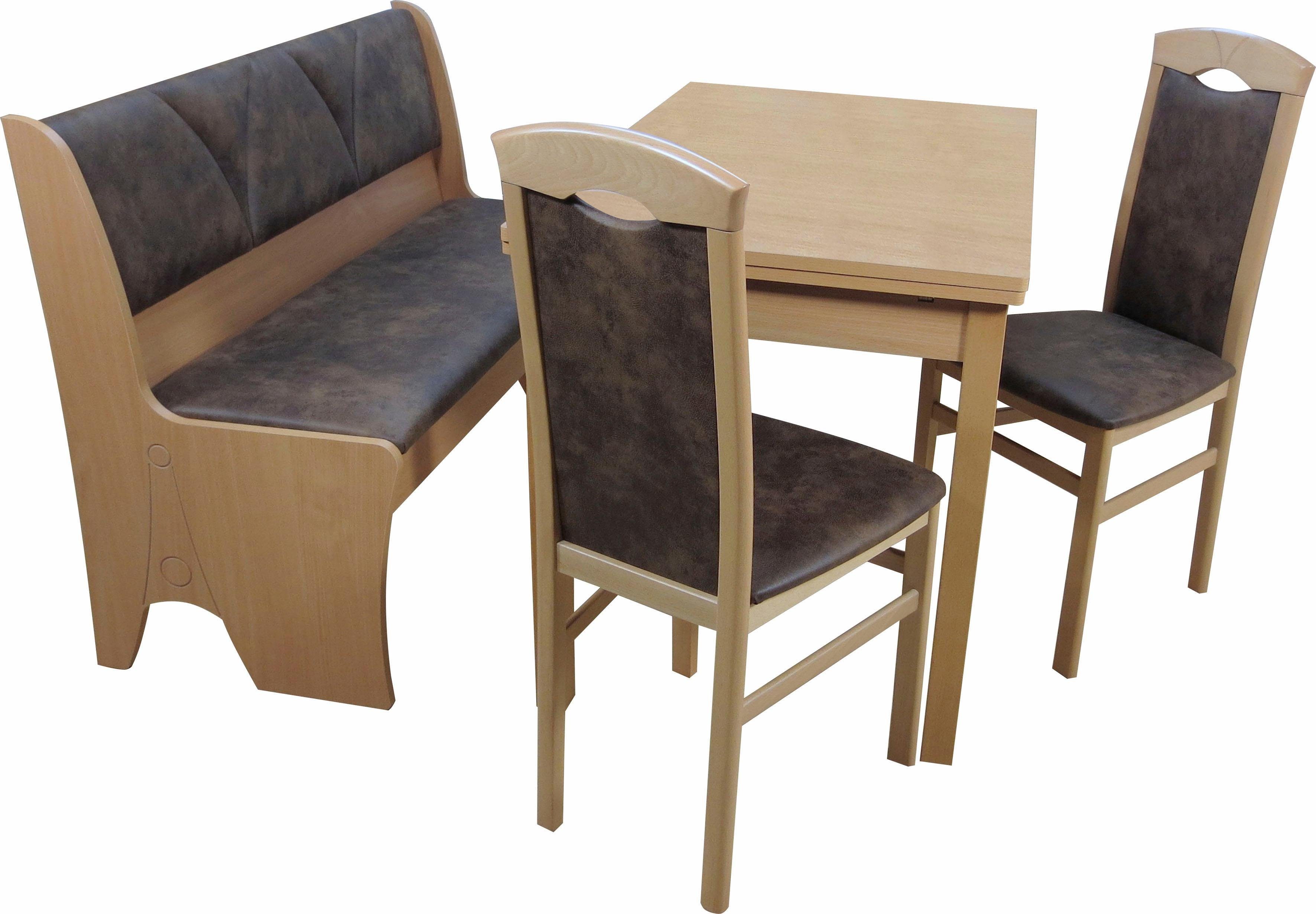 Home affaire Essgruppe Halle, (Set, 4-tlg), mit Truhenbank