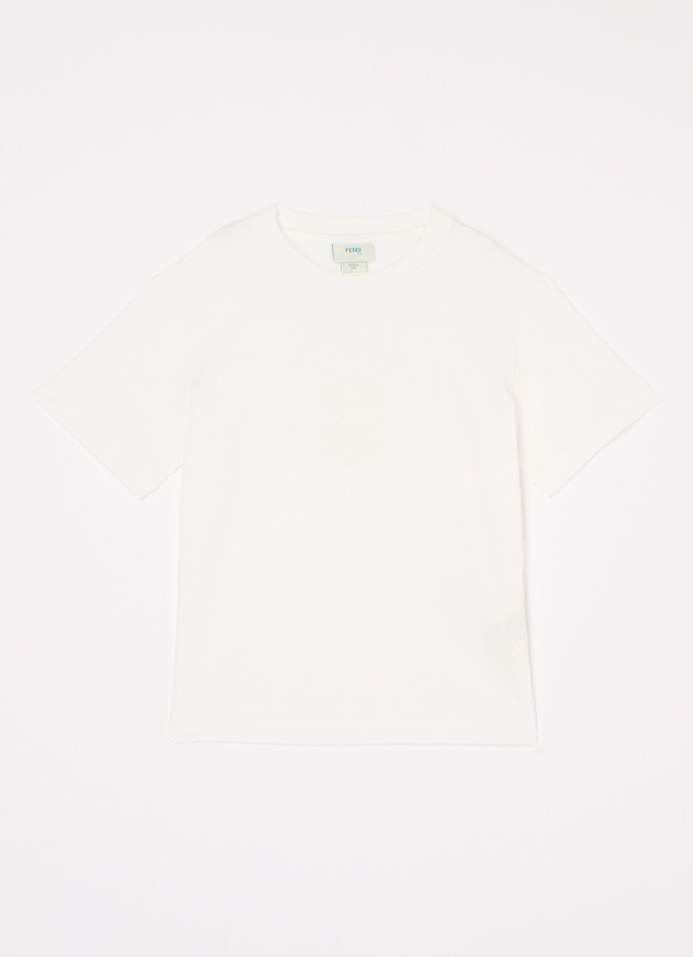 Tricou Fendi cu logo brodat