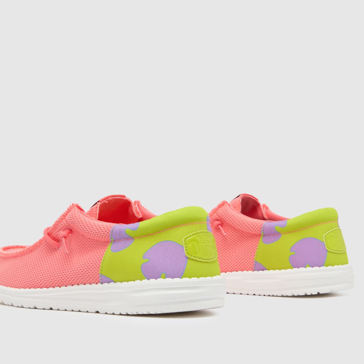 HEYDUDE – Wally Funk – Svampbob Patrick – Rosa, flerfärgade sneakers