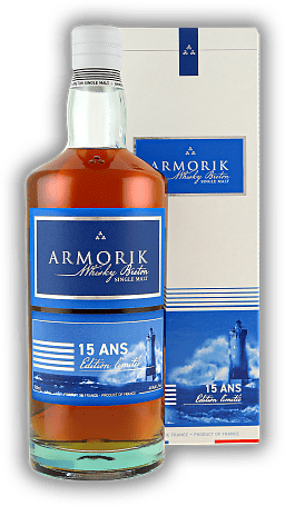 Armorik 15 Ans Edition 2023 Limitée Armorik 15 Ans Edition 2023 Limitée Ein äußerst üppiger Single Malt mit viel Sherry Einfluss. Alter 15 J. - 0,7	 Liter - Vol 46%