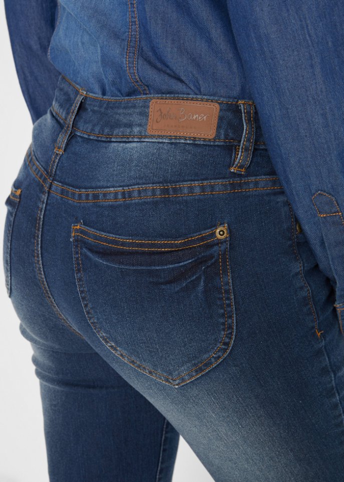 Komfort-Stretch-Jeans, Straight